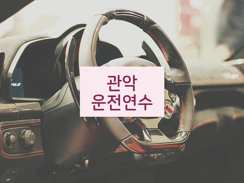 관악운전연수 후기