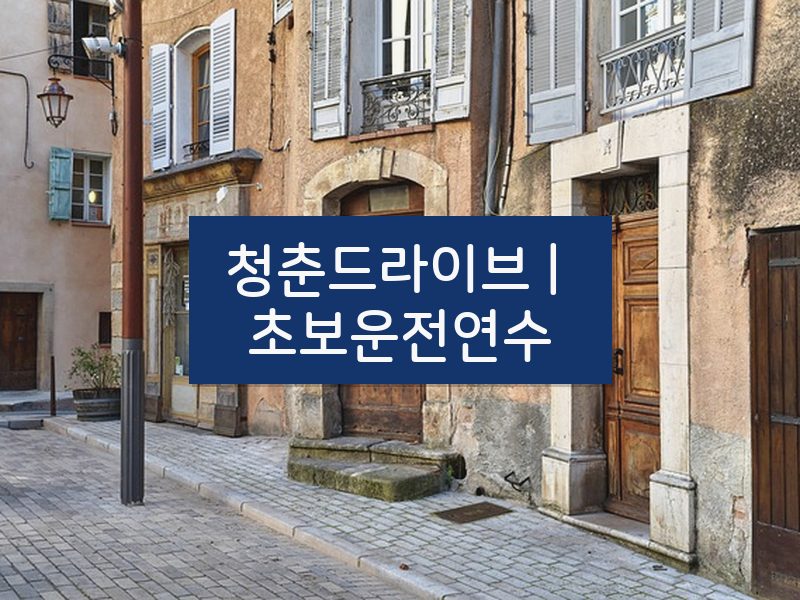 청춘드라이브 | 초보운전연수 후기