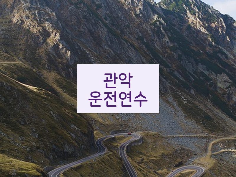 관악운전연수 후기