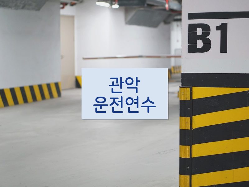 관악운전연수 후기