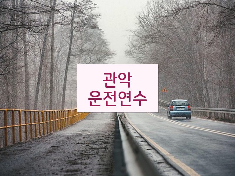 관악운전연수 후기
