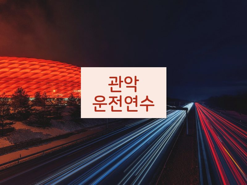 관악운전연수 후기