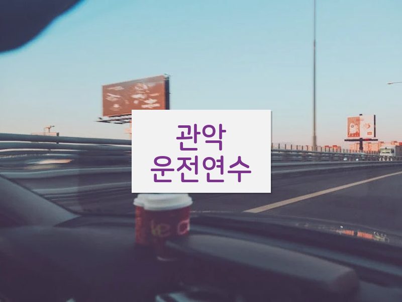 관악운전연수 후기