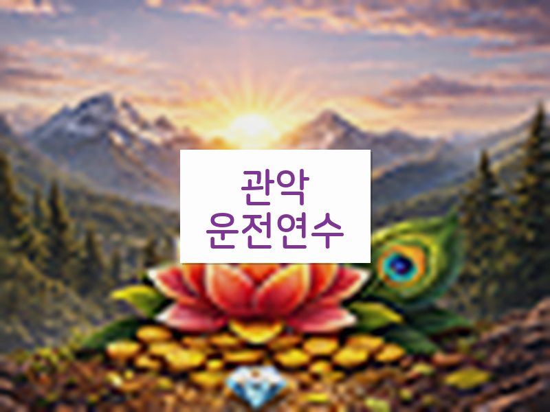 관악운전연수 후기