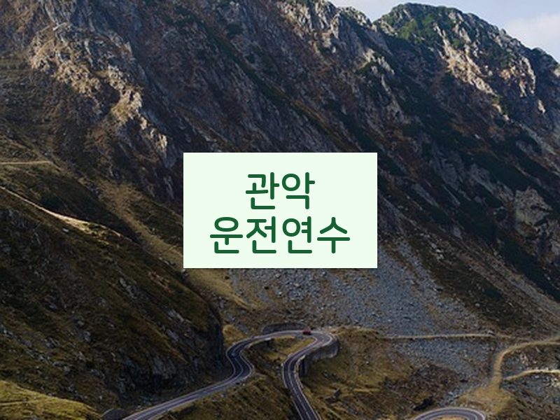 관악운전연수 후기