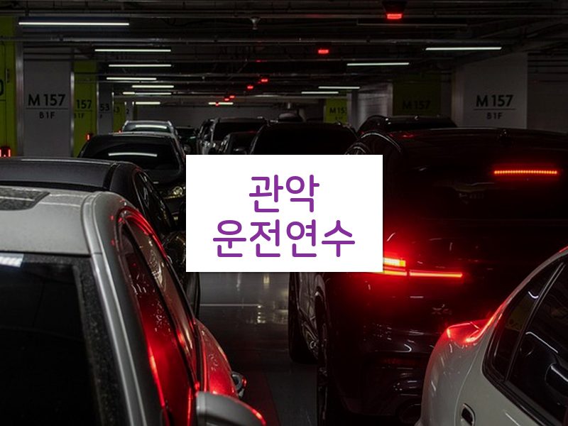 관악운전연수 후기
