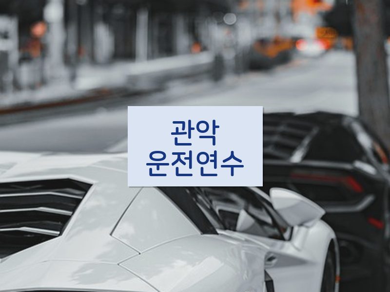 관악운전연수 후기