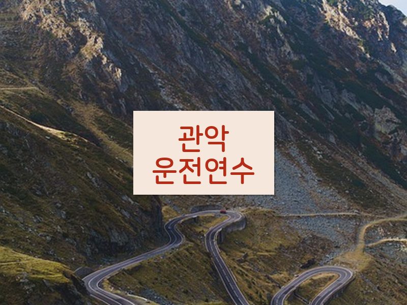 관악운전연수 후기