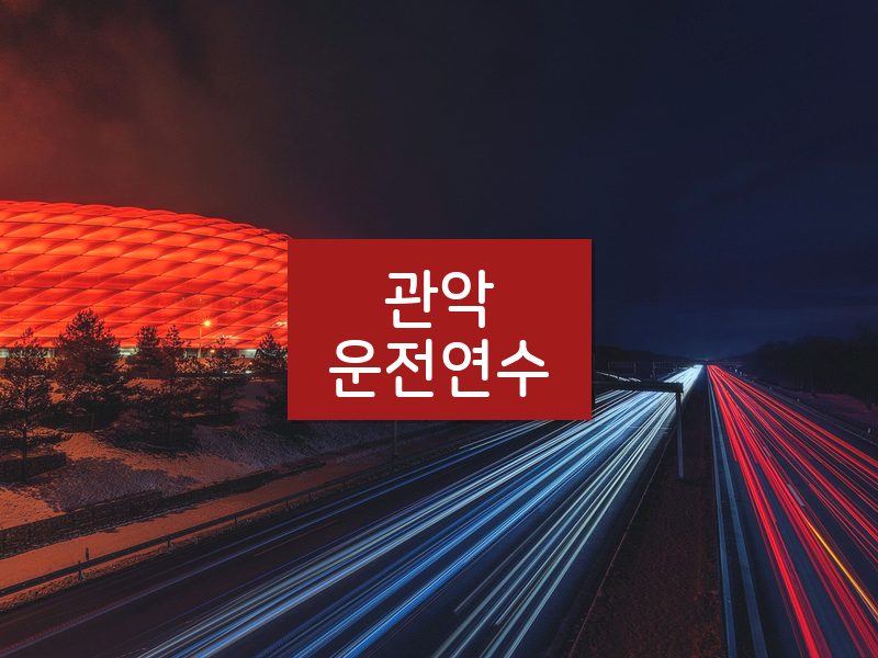 관악운전연수 후기