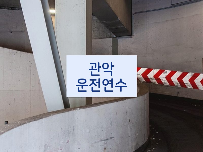관악운전연수 후기