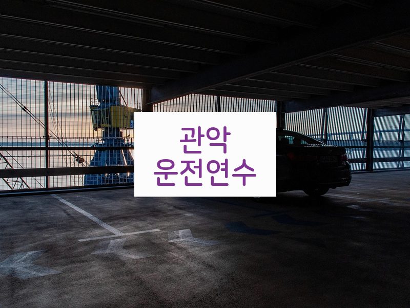 관악운전연수 후기