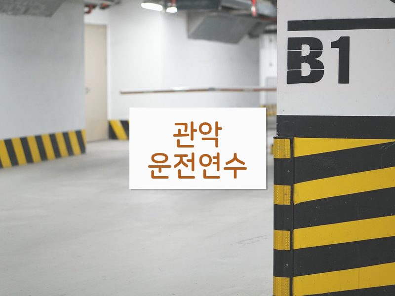 관악운전연수 후기