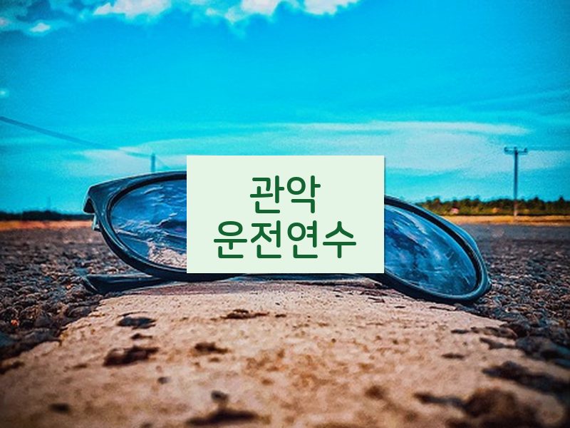 관악운전연수 후기