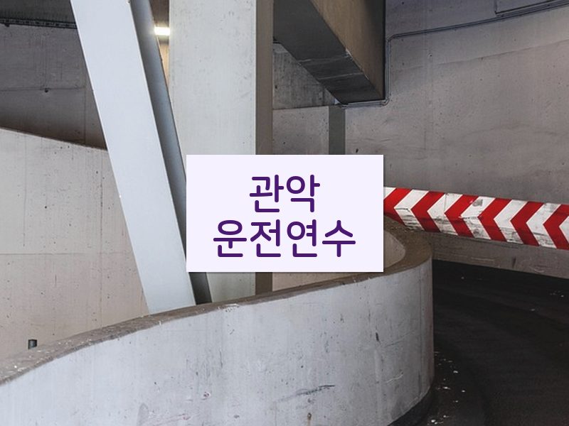 관악운전연수 후기