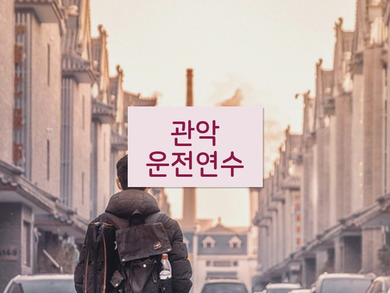관악운전연수 후기