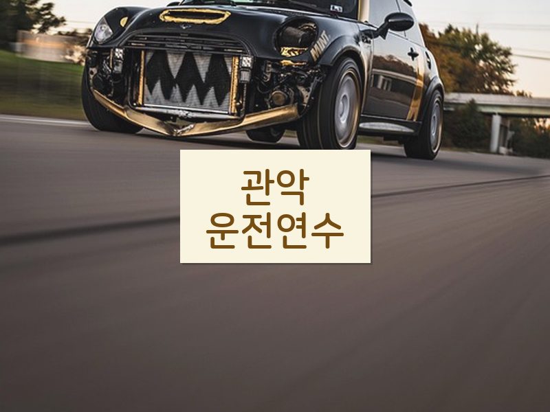 관악운전연수 후기
