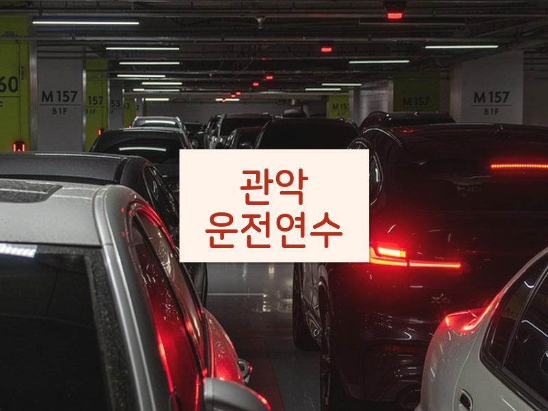 관악운전연수 후기