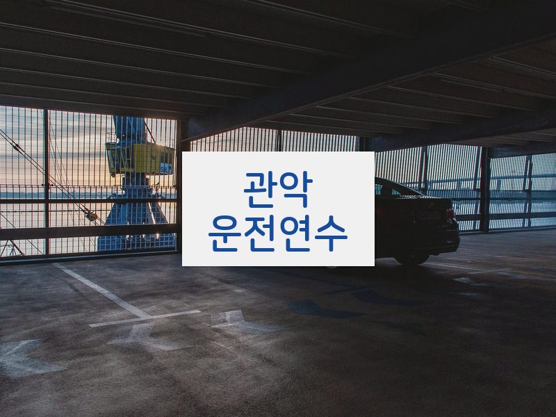 관악운전연수 후기