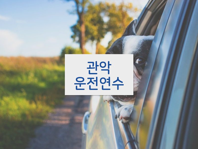 관악운전연수 후기