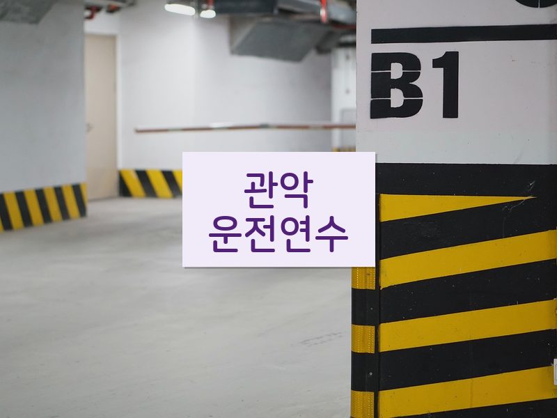 관악운전연수 후기