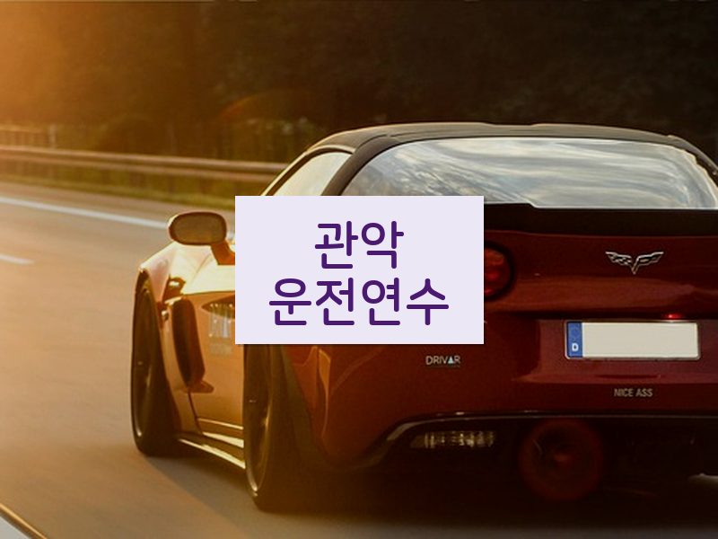 관악운전연수 후기