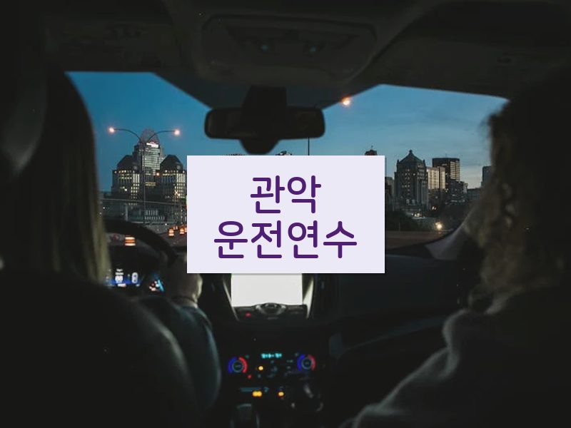 관악운전연수 후기