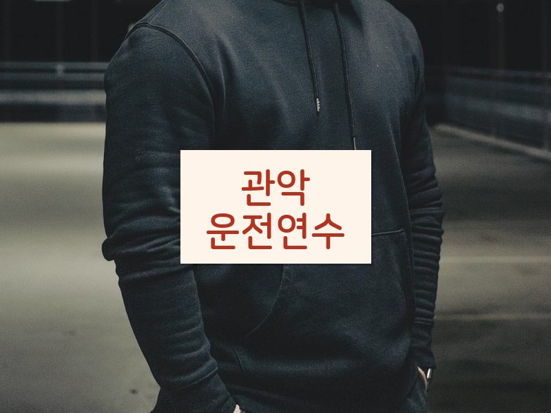 관악운전연수 후기