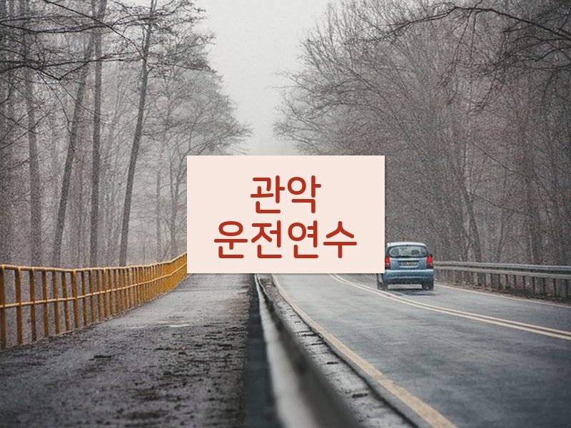 관악운전연수 후기