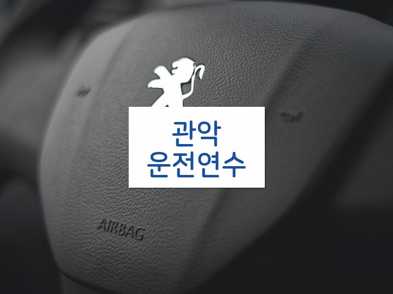 관악운전연수 후기