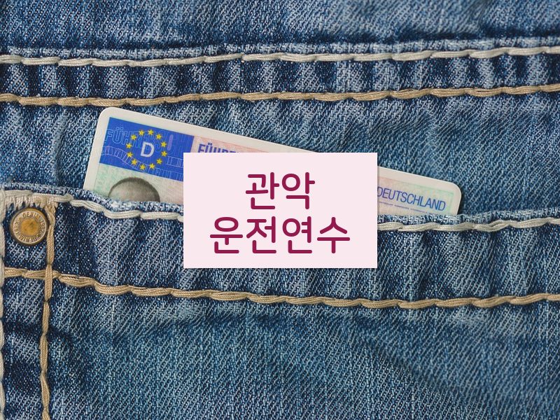 관악운전연수 후기