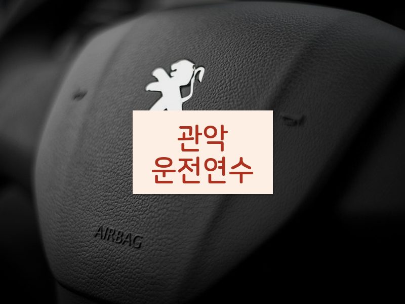 관악운전연수 후기