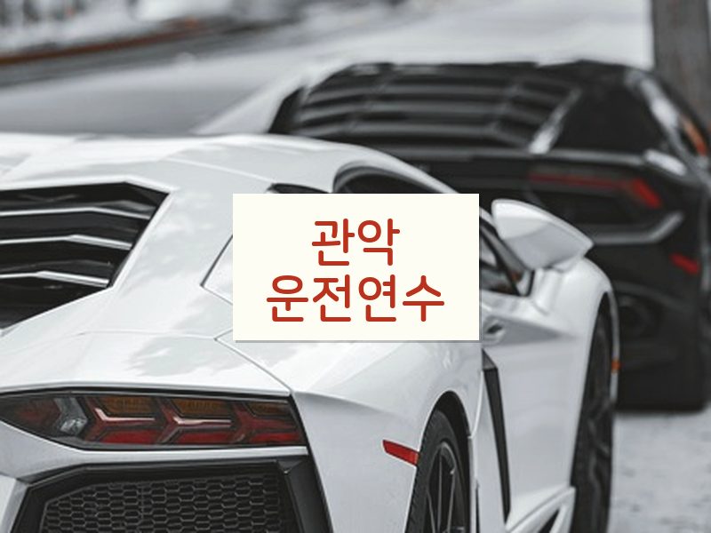 관악운전연수 후기