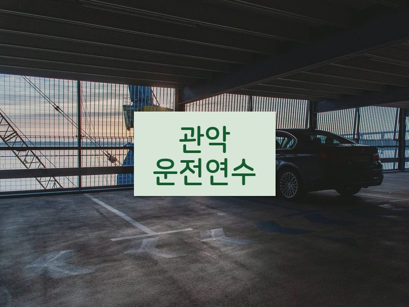 관악운전연수 후기