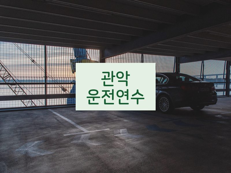 관악운전연수 후기