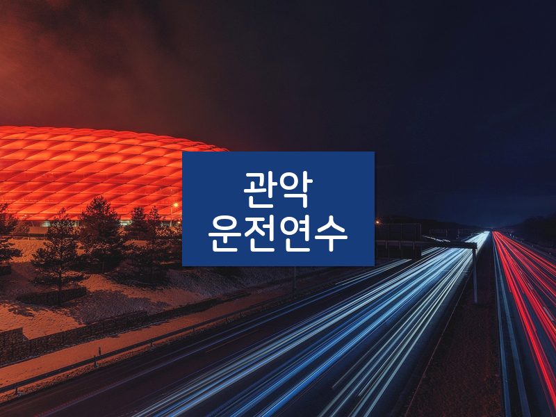 관악운전연수 후기