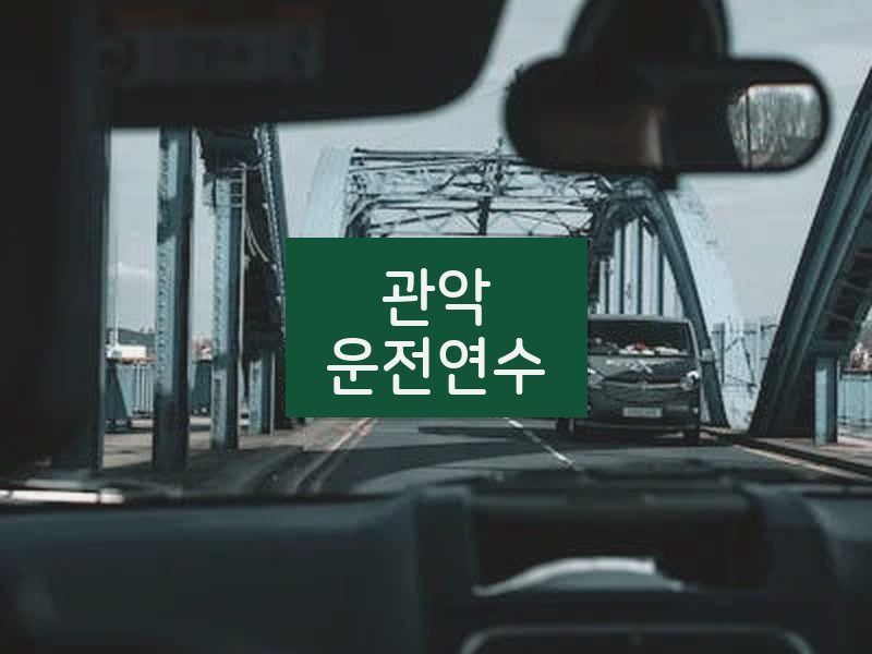 관악운전연수 후기