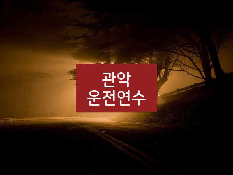 관악운전연수 후기