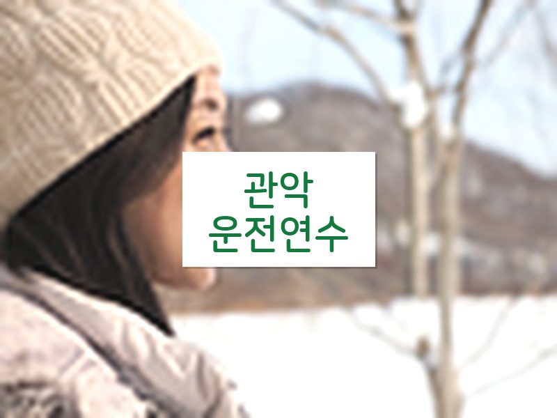 관악운전연수 후기