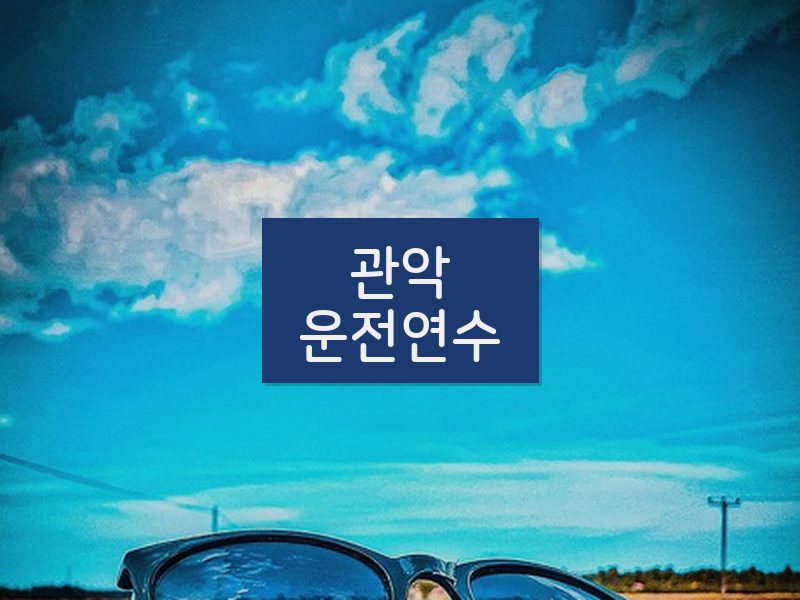 관악운전연수 후기