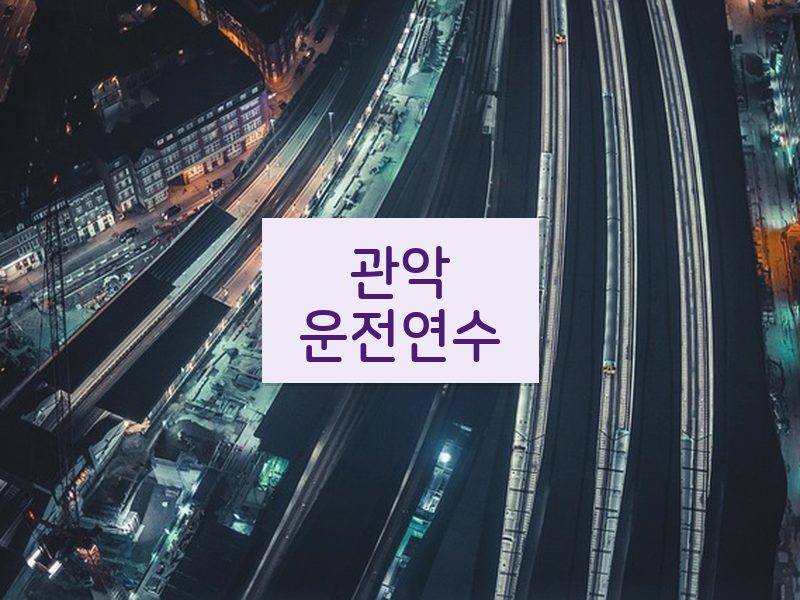 관악운전연수 후기