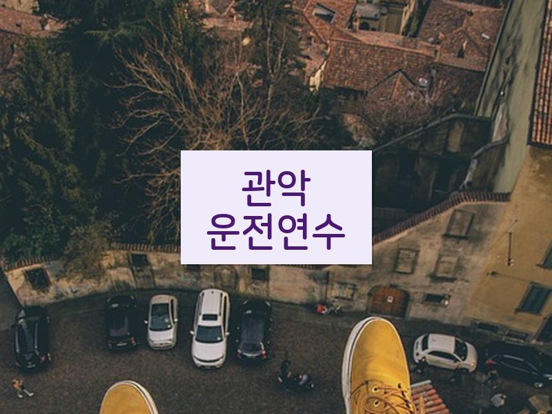 관악운전연수 후기
