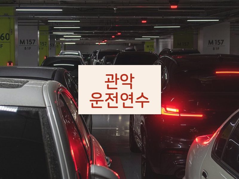 관악운전연수 후기