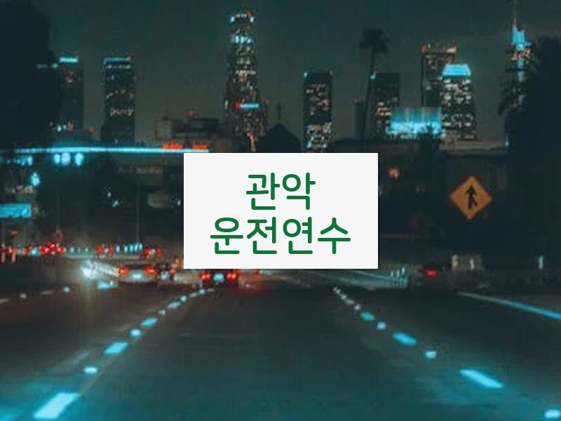 관악운전연수 후기