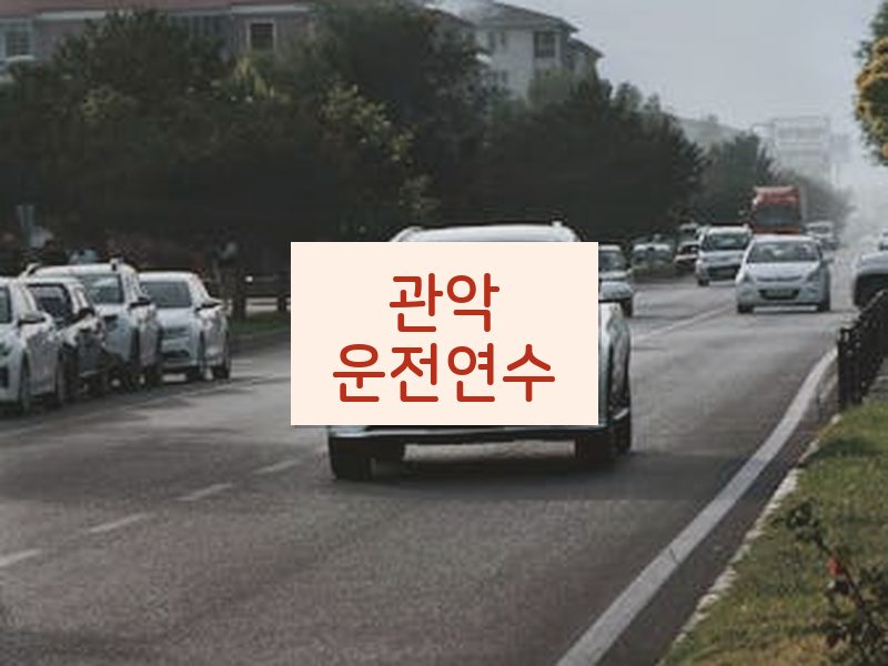 관악운전연수 후기