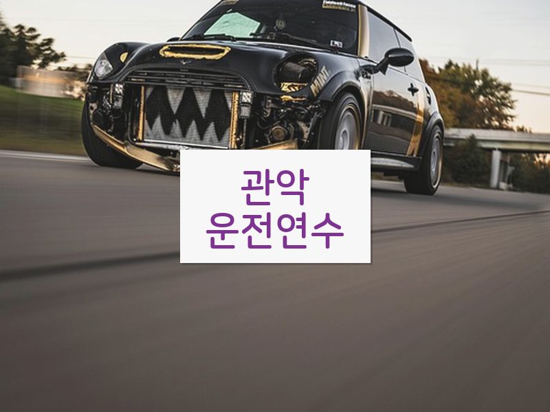 관악운전연수 후기