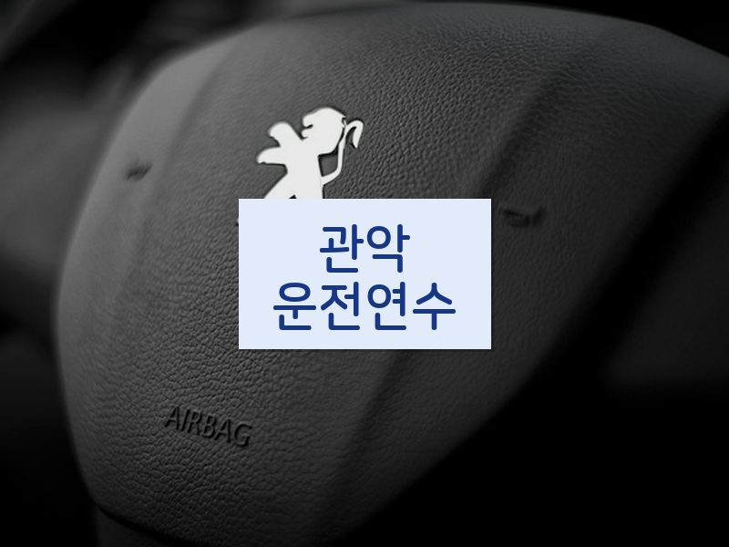 관악운전연수 후기