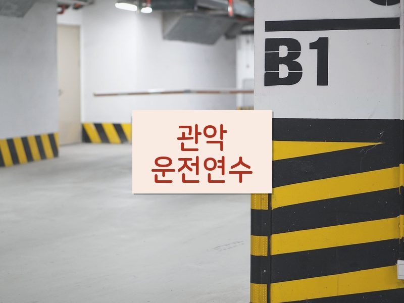 관악운전연수 후기
