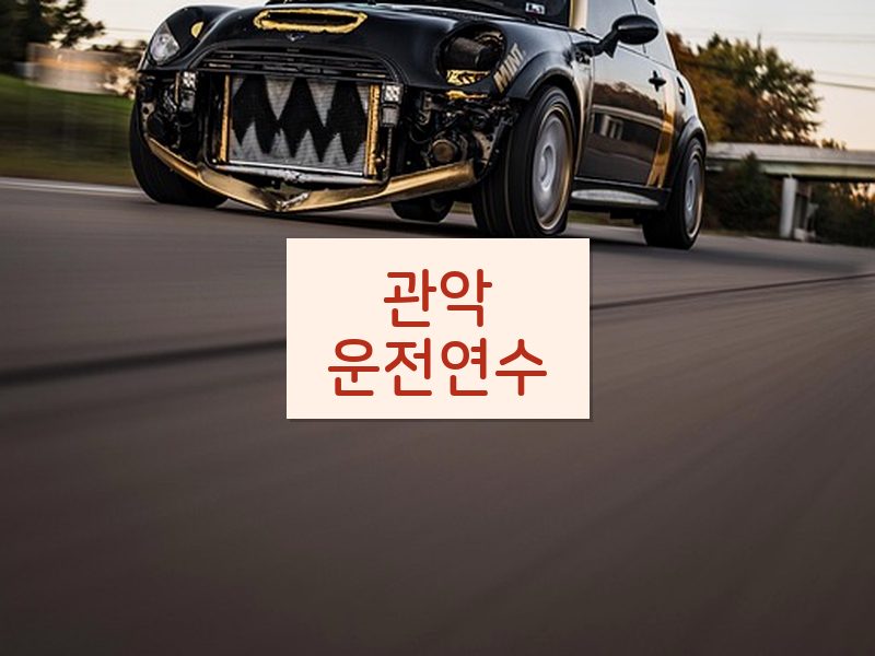 관악운전연수 후기