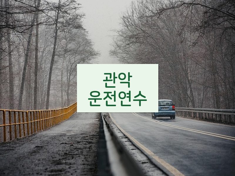 관악운전연수 후기