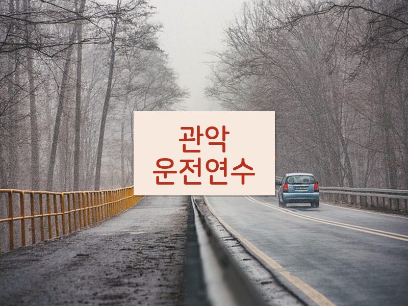 관악운전연수 후기
